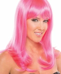 Be Wicked Hollywood Wig Hot Pink