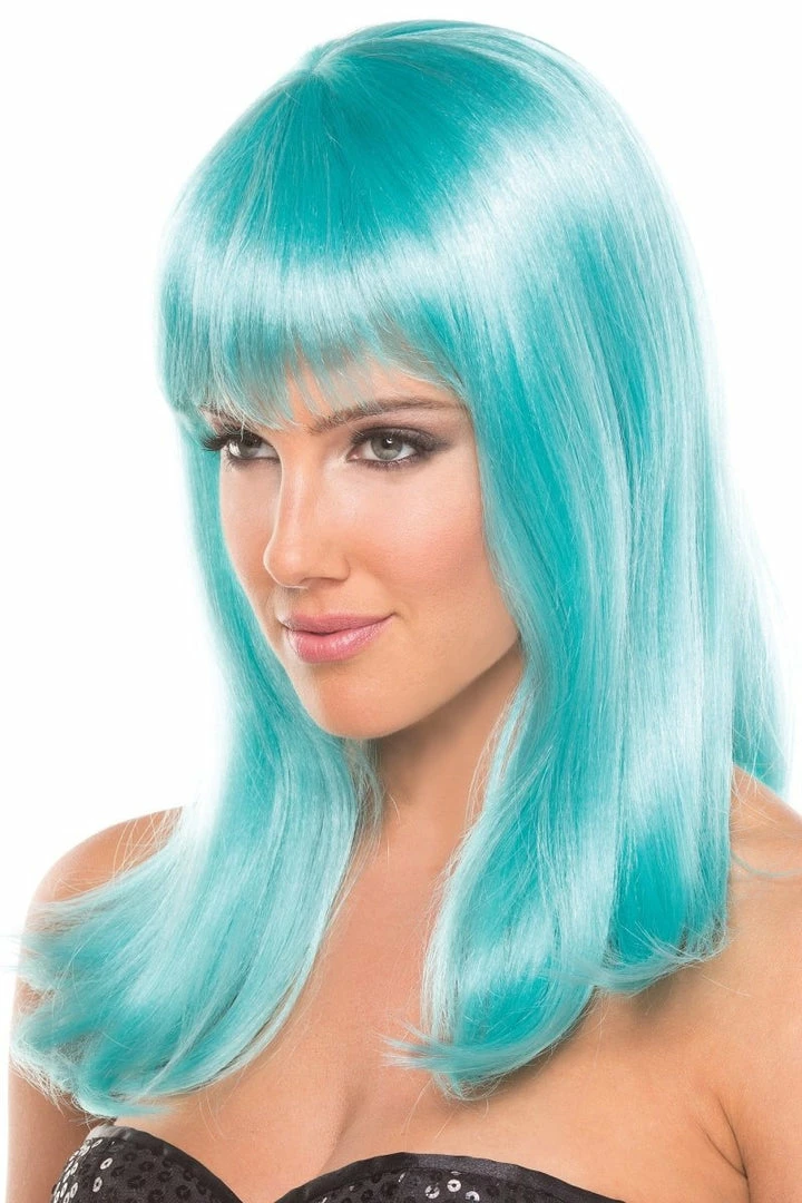 Be Wicked Rave Accessories Hollywood Wig Light Blue 3 Be Wicked Rave Accessories Hollywood Wig Light Blue