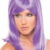 Be Wicked Rave Accessories Hollywood Wig Lavender 1 Be Wicked Rave Accessories Hollywood Wig Lavender