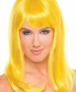 Be Wicked Hollywood Wig Yellow Rave Accessories