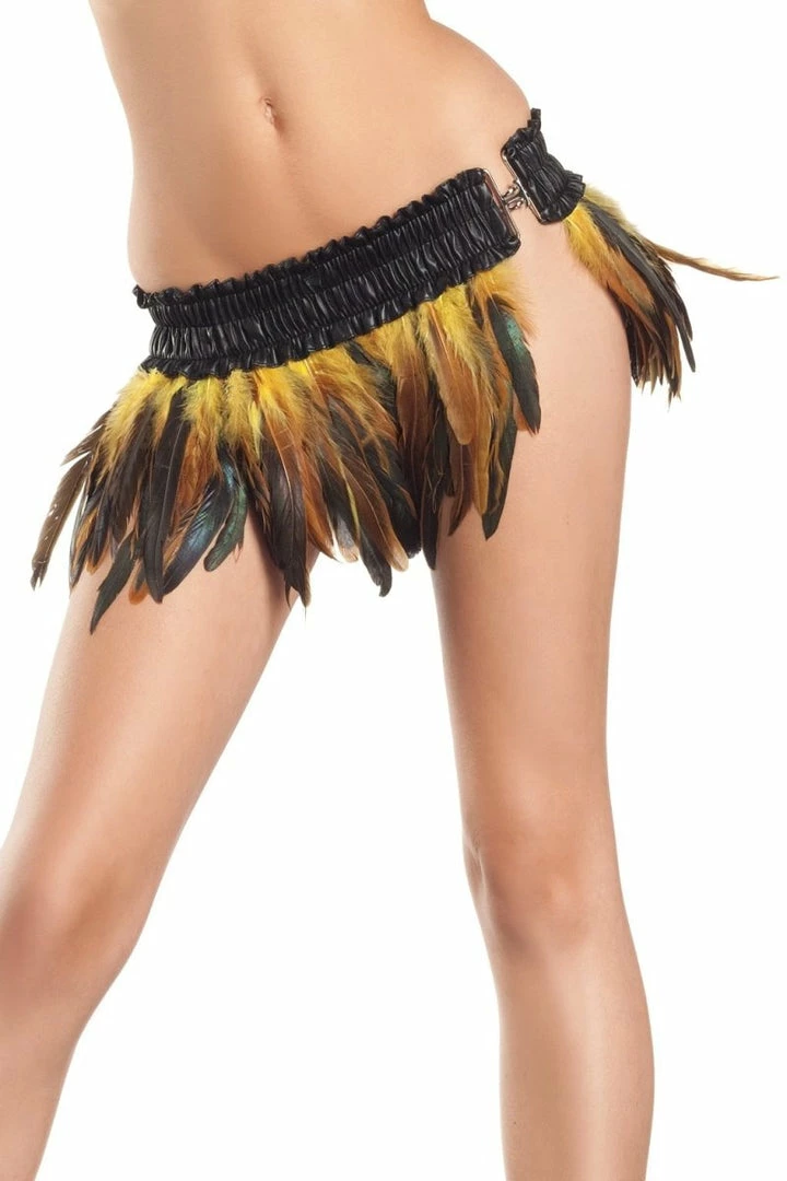 Be Wicked Turkey Exotic Feathers Skirt CLOTHING 3 Be Wicked Turkey Exotic Feathers Skirt CLOTHING