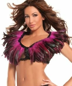 Be Wicked CLOTHING Turkey Exotic Feathers Top