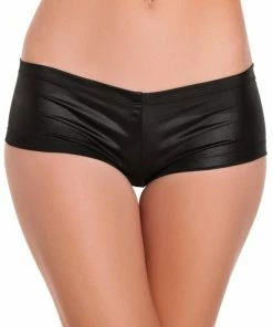 Be Wicked CLOTHING Cotton Lycra Booty Shorts Black