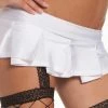 Be Wicked Pleated Mini Skirt White CLOTHING