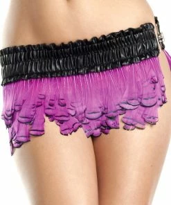 Be Wicked Feather Ruffled Skirt