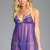 Be Wicked Sheer Mesh Babydoll With Lace Cups