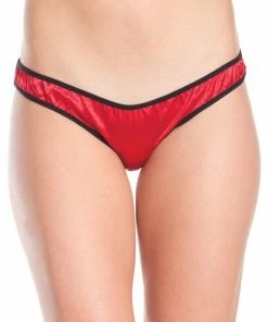 Be Wicked LINGERIE Satin Bow With Caged Back Panty