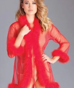 Be Wicked LINGERIE Bou Robe Red