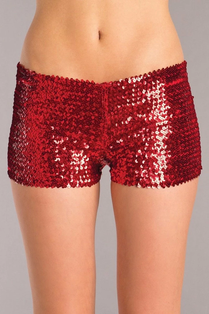 Be Wicked CLOTHING Sequin Booty Shorts Red 3 Be Wicked CLOTHING Sequin Booty Shorts Red