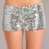 Be Wicked Sequin Booty Shorts Silver CLOTHING 2 Be Wicked Sequin Booty Shorts Silver CLOTHING