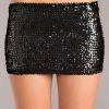 Be Wicked Sequin Skirt Black