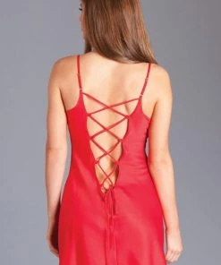 Be Wicked Sofia Chemise Red