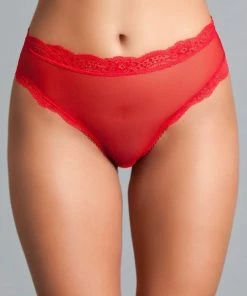 Be Wicked Jasmine Tie Up Panty Red LINGERIE
