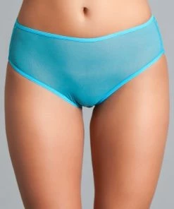 Be Wicked LINGERIE Tina Peekaboo Panty Turquoise