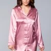 Be Wicked Kimberly Satin Sleepshirt Dusty Rose