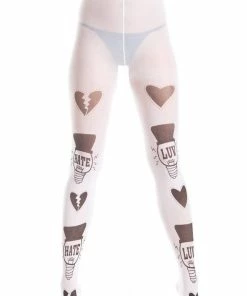 Be Wicked Love And Hate Pantyhose