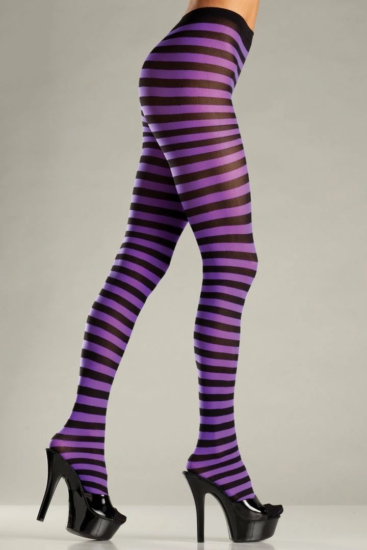 Be Wicked Hosiery Pantyhose Seamingly Striped Pantyhose Purple 3 Be Wicked Hosiery Pantyhose Seamingly Striped Pantyhose Purple