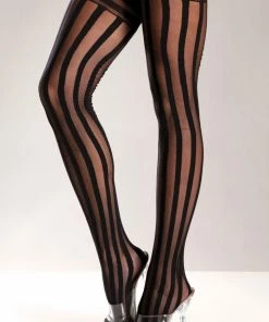 Be Wicked Hosiery Burlesque Thigh Highs
