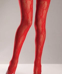 Be Wicked Fancy Lace Thigh Highs Hosiery