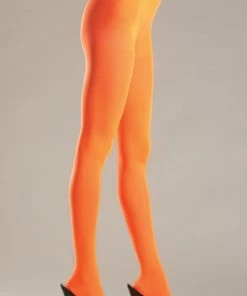 Be Wicked Orange Opaque Pantyhose