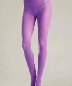 Be Wicked Purple Opaque Pantyhose Hosiery