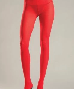 Be Wicked Red Opaque Pantyhose