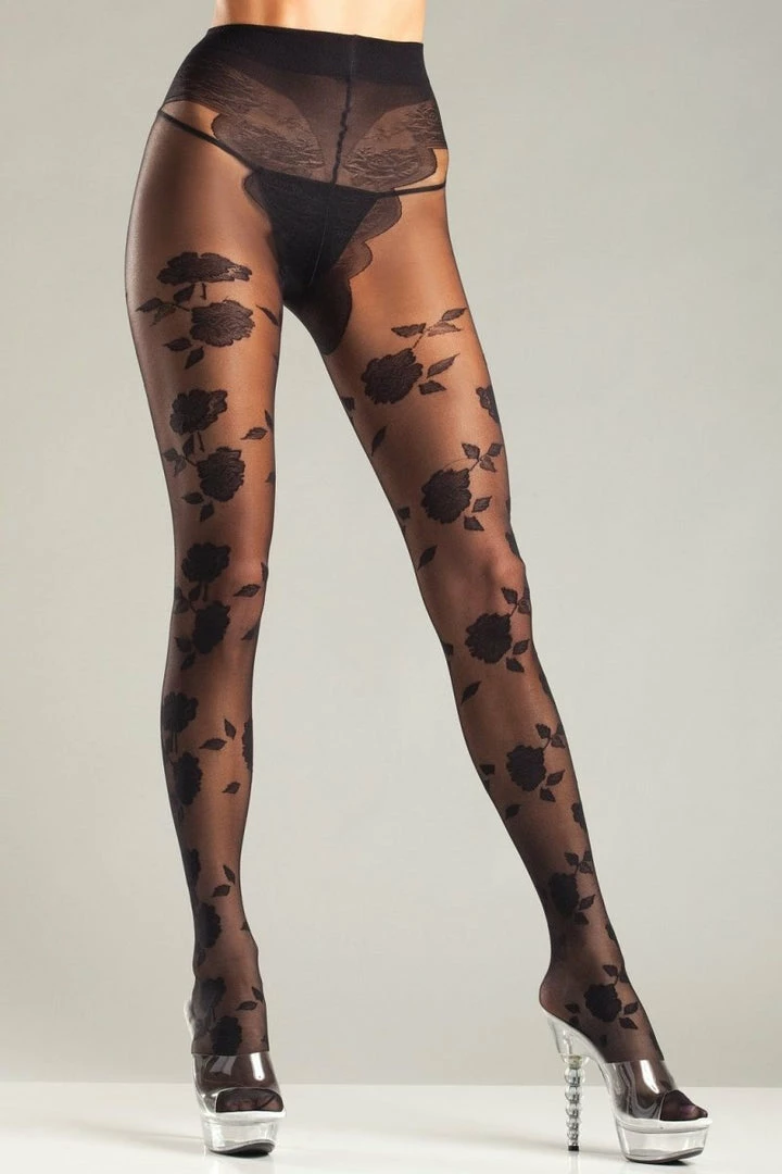 Be Wicked Hosiery Pick My Petals Pantyhose 3 Be Wicked Hosiery Pick My Petals Pantyhose