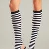 Be Wicked Striped Stirrup Knee Highs Hosiery
