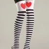 Be Wicked Queen Of Hearts Thigh Highs