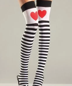 Be Wicked Queen Of Hearts Thigh Highs
