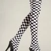 Be Wicked Checkerboard Thigh Highs Hosiery 2 Be Wicked Checkerboard Thigh Highs Hosiery