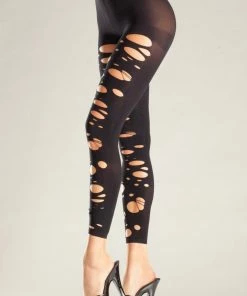 Be Wicked Hosiery Cut To Shreds Pantyhose