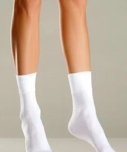 Be Wicked White Nylon Ankle Socks