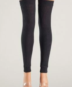Be Wicked Hosiery Black Acrylic Leg Warmer