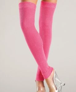 Be Wicked Hot Pink Acrylic Leg Warmer Hosiery