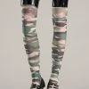 Be Wicked Hosiery Camo Thigh Highs