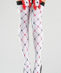 Be Wicked Playing Cards Thigh Highs Hosiery