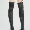 Be Wicked Pinstripe Thigh Highs 2 Be Wicked Pinstripe Thigh Highs