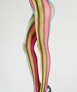 Be Wicked Pantyhose Zigzag Hosiery