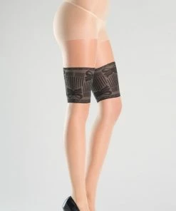 Be Wicked Bow Bands Pantyhose Hosiery