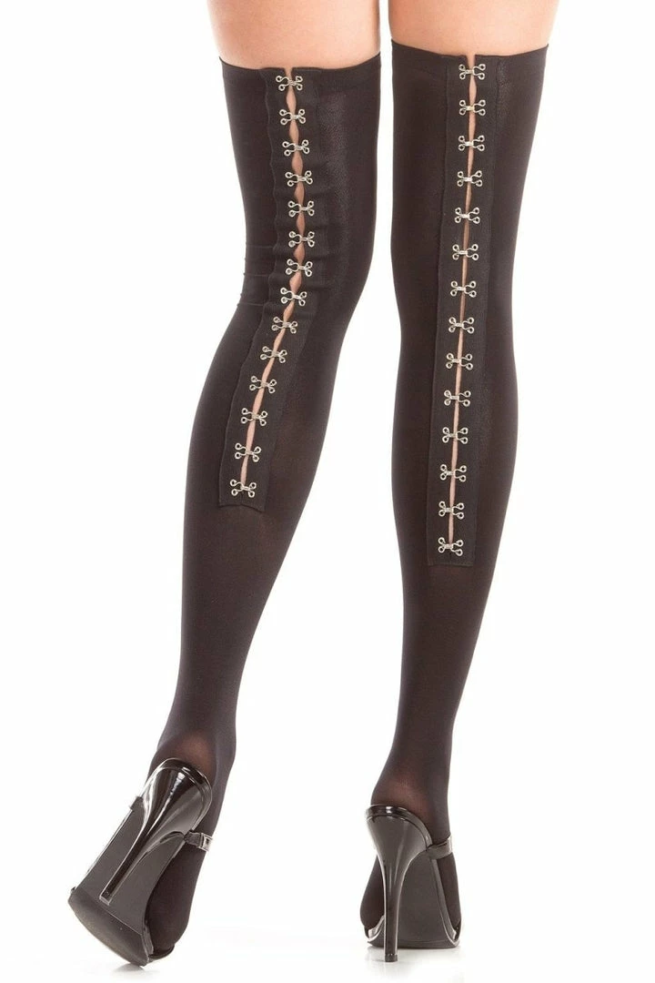 Be Wicked Hook And Eye Backseam Thigh Highs 3 Be Wicked Hook And Eye Backseam Thigh Highs
