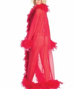 Be Wicked Glamour Robe Red