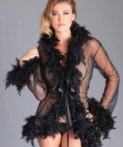 Be Wicked Lux Robe Black