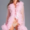 Be Wicked Lux Robe Candy Pink