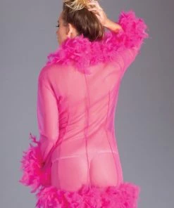 Be Wicked Lux Robe Hot Pink LINGERIE