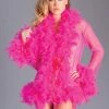 Be Wicked Lux Robe Hot Pink LINGERIE