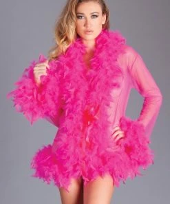 Be Wicked Lux Robe Hot Pink LINGERIE