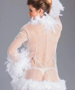 Be Wicked LINGERIE Lux Robe White