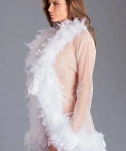 Be Wicked LINGERIE Lux Robe White