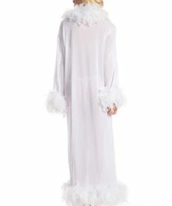 Be Wicked Glamour Robe White LINGERIE